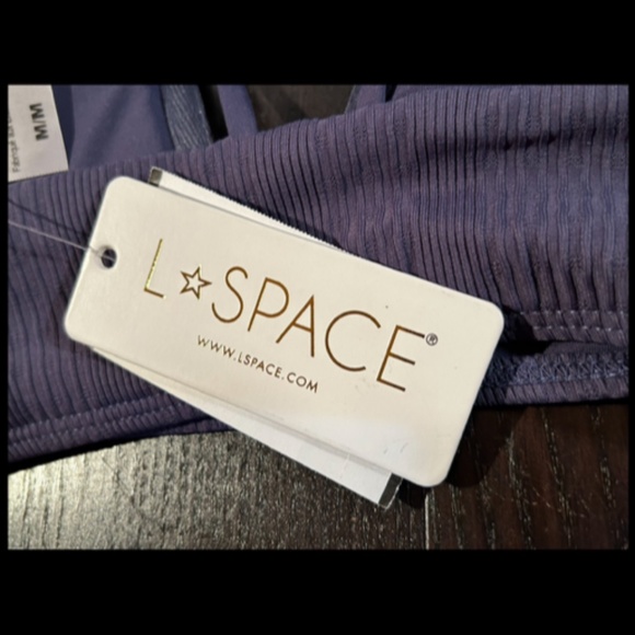 L*Space Siren Pointelle Ribbed Bikini Top in Slate Size M - NWT - Picture 9 of 12